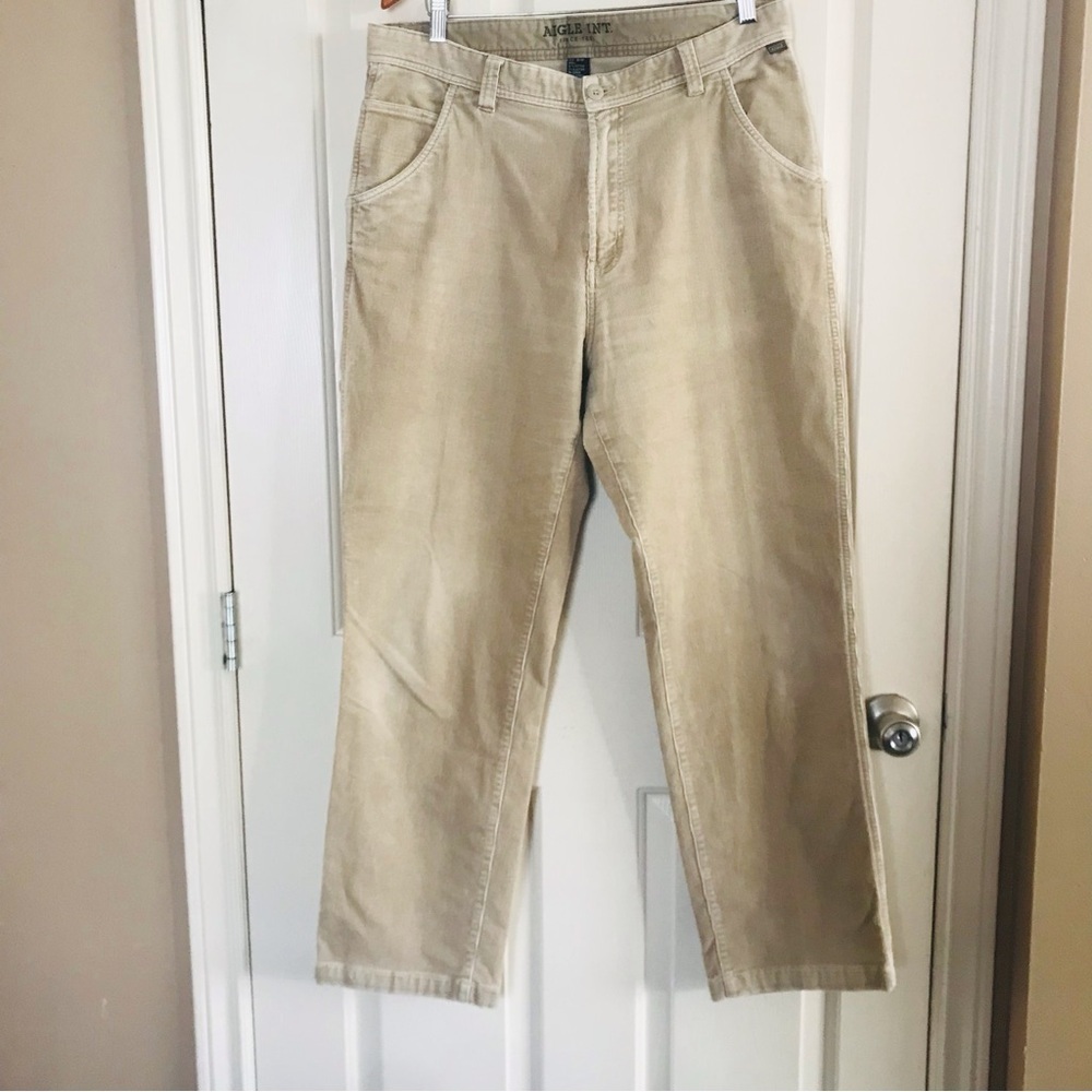 AIGLE INT. Corduroy Straight Leg Men’sPant Six Pocket Brown Size36/32